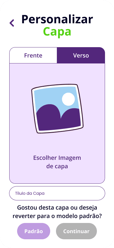 Escolha de capa
