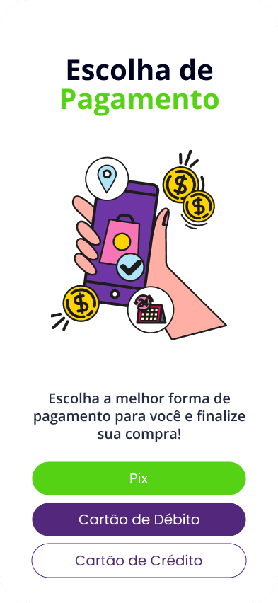Escolha de pagamento