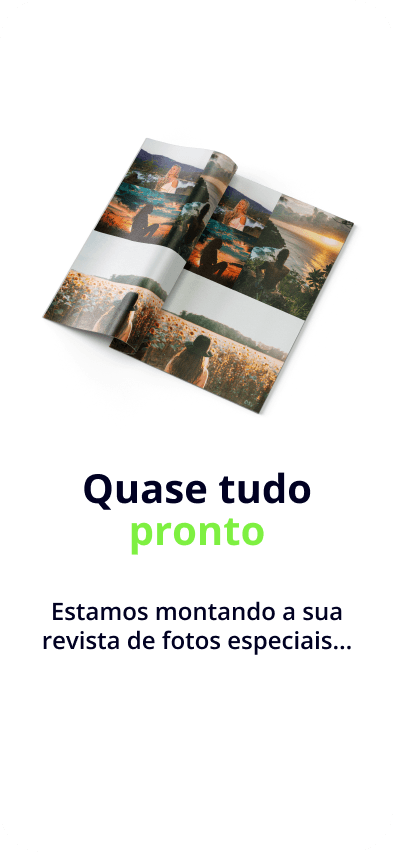 Tela loading enquanto cria revista