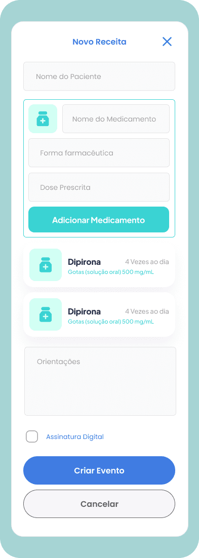 Criação de Receita