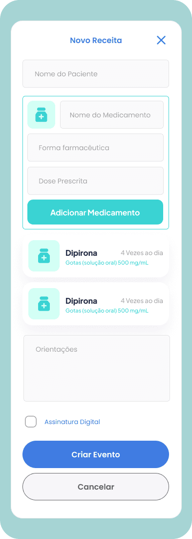 Criação de Receita