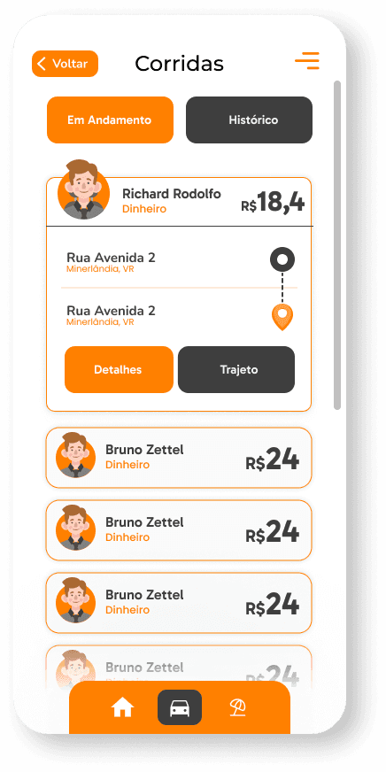 Card Corrida] Expandido